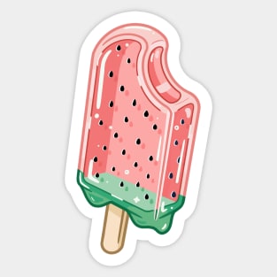 Watermelon popsicle Sticker